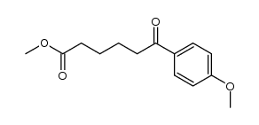 methyl 6-(4-methoxyphenyl)-6-oxohexanoate结构式