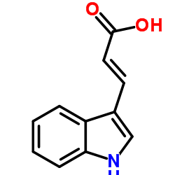 反式-3-吲哚丙烯酸结构式
