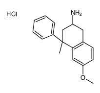 6-methoxy-4-methyl-4-phenyl-2,3-dihydro-1H-naphthalen-2-amine,hydrochloride结构式
