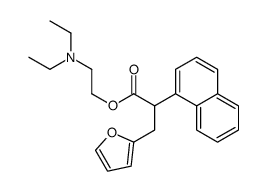 2-(diethylamino)ethyl 3-(furan-2-yl)-2-naphthalen-1-ylpropanoate结构式