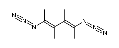 (E,E)-2,5-diazido-3,4-dimethylhexa-2,4-diene结构式