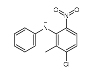 (3-chloro-2-methyl-6-nitro-phenyl)-phenyl-amine结构式