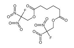 bis(2-fluoro-2,2-dinitroethyl) hexanedioate Structure