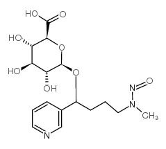 4-(甲基亚硝胺基)-1-(3-吡啶基)-1-丁醇N-β-D-葡糖醛酸结构式