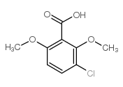 3-氯-2,6-二甲氧基苯甲酸结构式