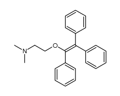N,N-dimethyl-2-((1,2,2-triphenylvinyl)oxy)ethanamine结构式