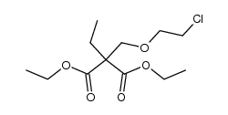 2-(2-Chloraethoxymethyl)-2-aethylmalonsaeurediaethylester Structure