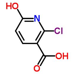 2-氯-6-羟基烟酸结构式