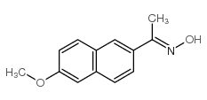 1-(6-甲氧基-2-萘)-1-乙酮肟结构式