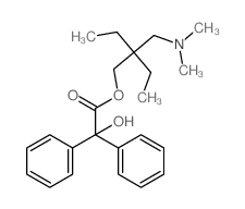 [2-(dimethylaminomethyl)-2-ethyl-butyl] 2-hydroxy-2,2-diphenyl-acetate Structure