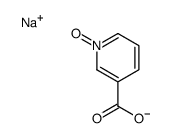 sodium,1-oxidopyridin-1-ium-3-carboxylate结构式
