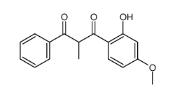 1-(2-hydroxy-4-methoxy-phenyl)-2-methyl-3-phenyl-propane-1,3-dione Structure