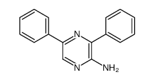 3,5-diphenylpyrazin-2-amine Structure