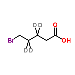 5-溴戊酸-D4结构式