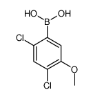 24-二氯-5-甲氧基苯硼酸结构式