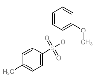 1-(2-methoxyphenoxy)sulfonyl-4-methyl-benzene结构式