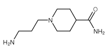 1-(3-氨基丙基)哌啶-4-羧酰胺结构式