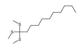 1,1,1-tris(methylsulfanyl)undecane Structure