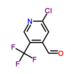 2-氯-5-(三氟甲基)吡啶-4-甲醛结构式