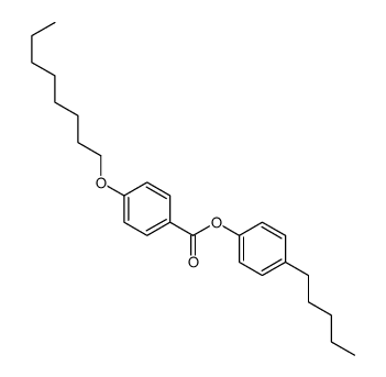 对戊基苯基-4-辛氧基苯甲酸酯结构式