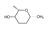 2,3,6-trideoxy-β-threo-hexopyranose结构式