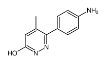 3-(4-aminophenyl)-4-methyl-1H-pyridazin-6-one结构式