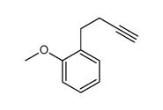 1-but-3-ynyl-2-methoxybenzene结构式