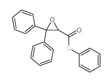 (3,3-diphenyloxiran-2-yl)-phenylsulfanyl-methanone结构式