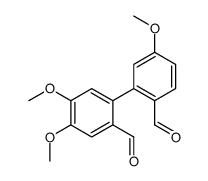 2-(2-formyl-5-methoxyphenyl)-4,5-dimethoxybenzaldehyde Structure