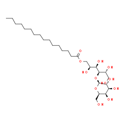 4-O-beta-D-galactopyranosyl-D-glucitol monopalmitate structure