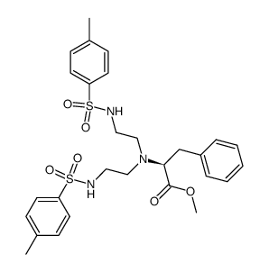 N,N-bis{2-{[(4-methoxyphenyl)sulfonyl]amino}ethyl}-L-phenylalanine methyl ester结构式