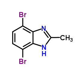 4,7-dibromo-2-methyl-1H-benzo[d]imidazole Structure