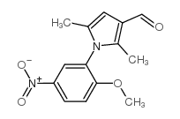 1H-Pyrrole-3-carboxaldehyde,1-(2-methoxy-5-nitrophenyl)-2,5-dimethyl-(9CI) structure