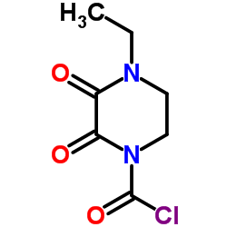 N-乙基-2,3-二氧代哌嗪基甲酰氯结构式