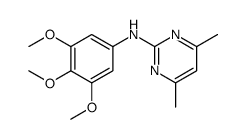 4,6-dimethyl-N-(3,4,5-trimethoxyphenyl)pyrimidin-2-amine Structure