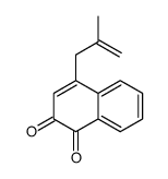 4-(2-methylprop-2-enyl)naphthalene-1,2-dione结构式