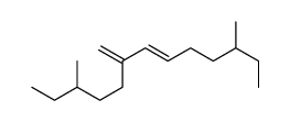3,11-dimethyl-8-methylidenetridec-6-ene结构式