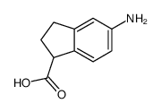 5-氨基-2,3-二氢-1H-茚-1-羧酸结构式