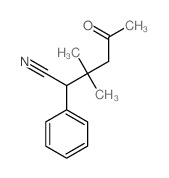 3,3-dimethyl-5-oxo-2-phenyl-hexanenitrile结构式