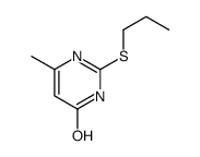 6-methyl-2-propylsulfanyl-1H-pyrimidin-4-one Structure