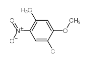 2-氯-5-甲基-4-硝基苯甲醚结构式