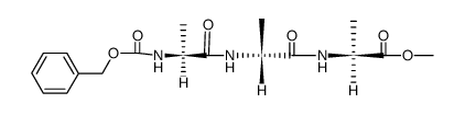 (PhCH2OC(O)-Ala-Ala-Ala-OMe)结构式