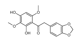 2-benzo[1,3]dioxol-5-yl-1-(2,4-dihydroxy-3,6-dimethoxy-phenyl)-ethanone Structure