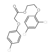 2-(2,4-dichlorophenoxy)ethyl 2-(4-chlorophenoxy)acetate Structure