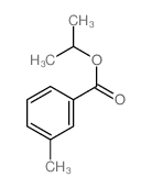 Benzoic acid,3-methyl-, 1-methylethyl ester Structure