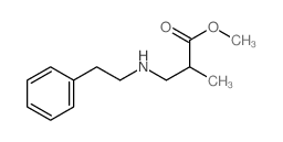 methyl 2-methyl-3-(phenethylamino)propanoate Structure