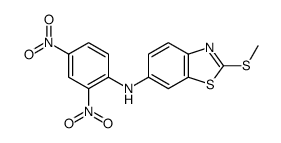 N-(2,4-dinitrophenyl)-2-methylsulfanyl-1,3-benzothiazol-6-amine结构式