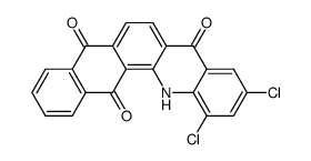 10,12-Dichloronaphth[2,3-c]acridine-5,8,14(13H)-trione结构式