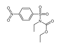 N-Ethyl-N-(p-nitrophenylsulfonyl)carbamic acid ethyl ester结构式