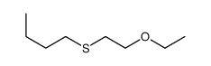 1-(2-ethoxyethylsulfanyl)butane结构式